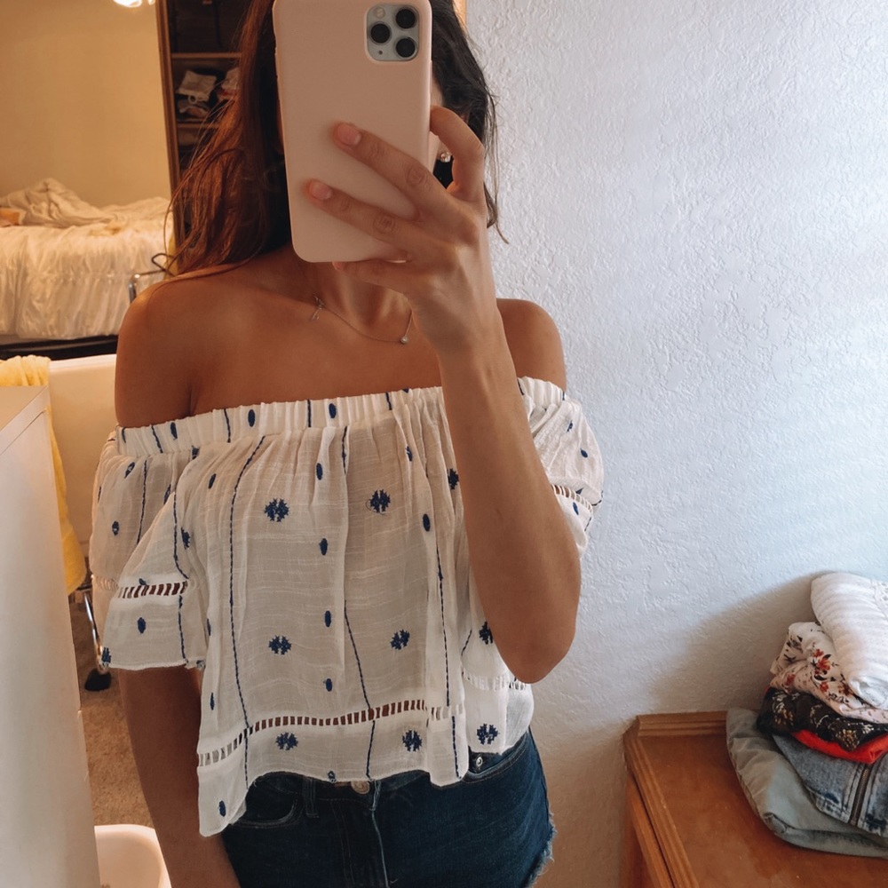 Off the shoulder blouse